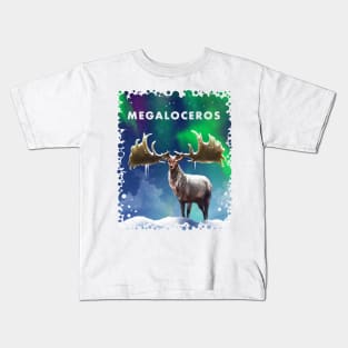 Megaloceros giganteus - Irish Elk, Giant Deer, original artwork Kids T-Shirt